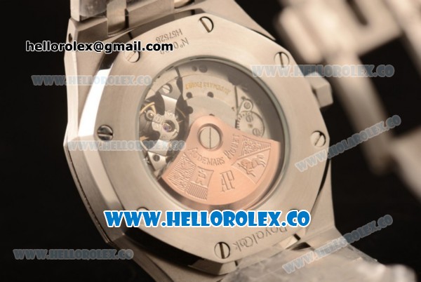 Audemars Piguet Royal Oak 41MM Clone Calibre AP 3120 Automatic Full Steel with Black Dial and Stick Markers (EF) - Click Image to Close